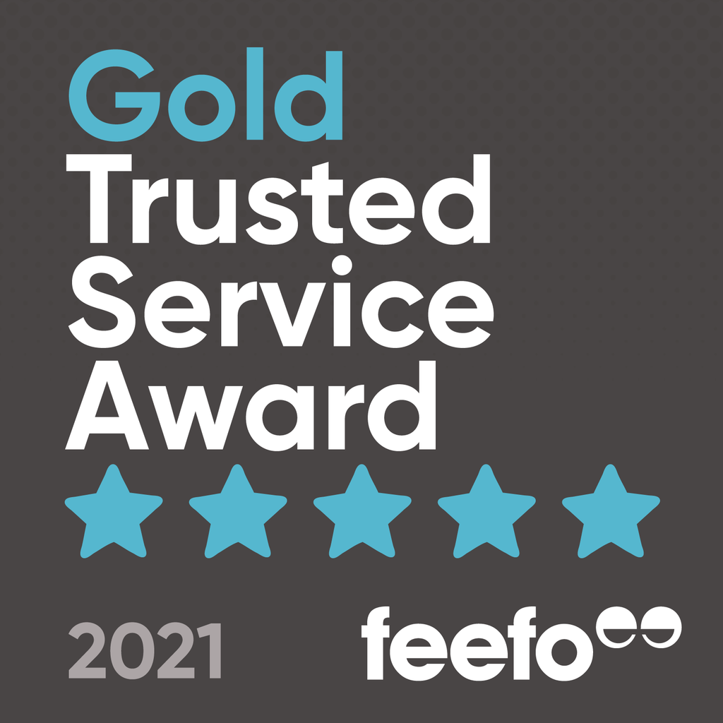We've won a Gold Trusted Service Award