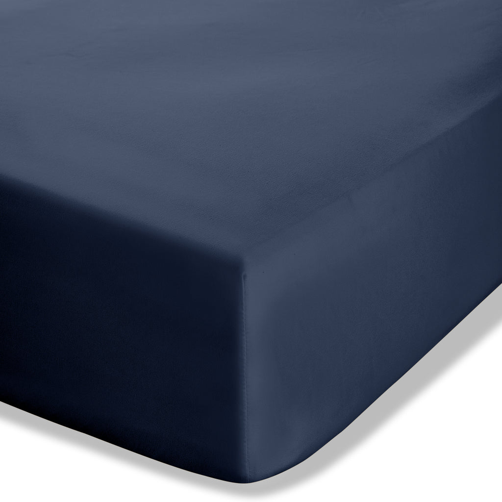 Catherine Lansfield Easy Iron Percale Navy Sheets