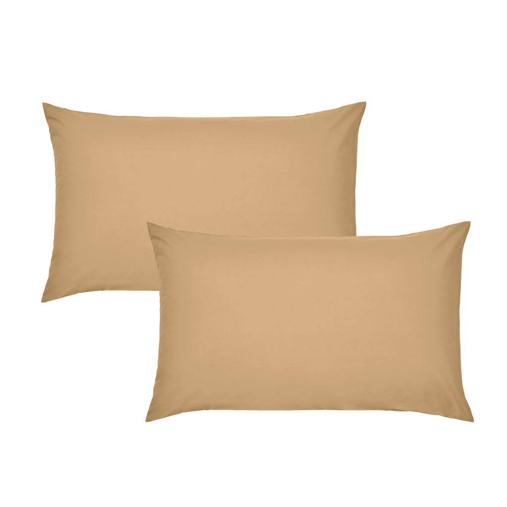 Catherine Lansfield Easy Iron Percale Caramel Sheets