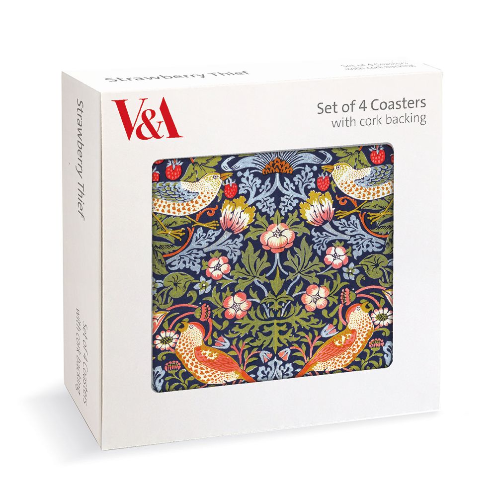 Museums & Galleries V&A CMP 007 Strawberry Thief Set of 4 Coasters
