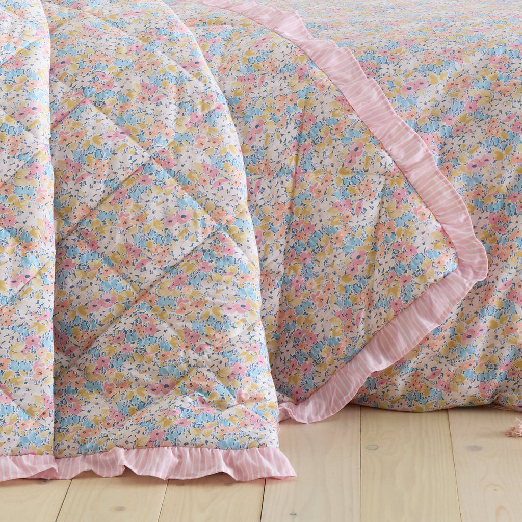 Catherine Lansfield Darcy Floral Pink Duvet Set