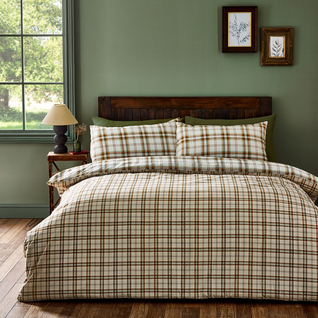 Catherine Lansfield Kelso Check Duvet Set