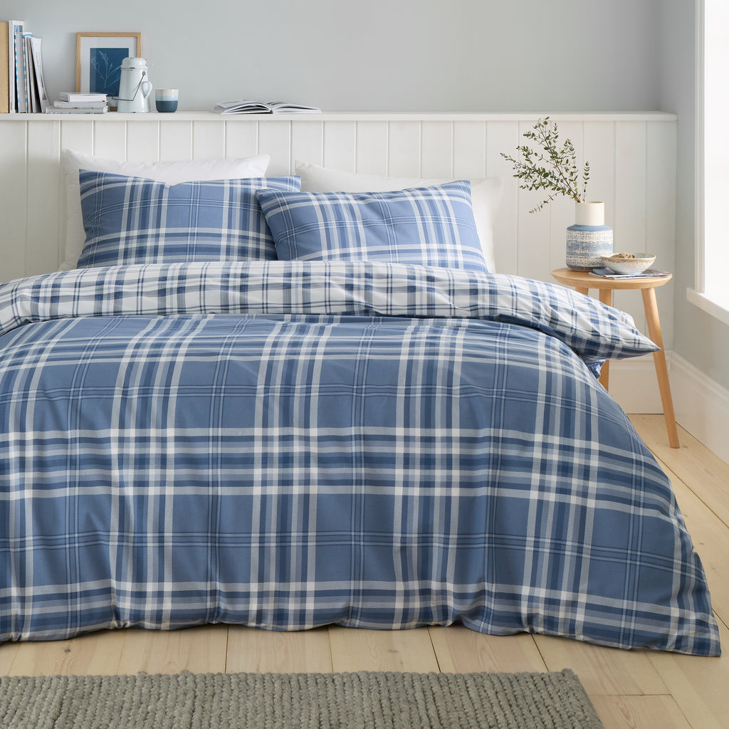 Catherine Lansfield Kelso Check Duvet Set