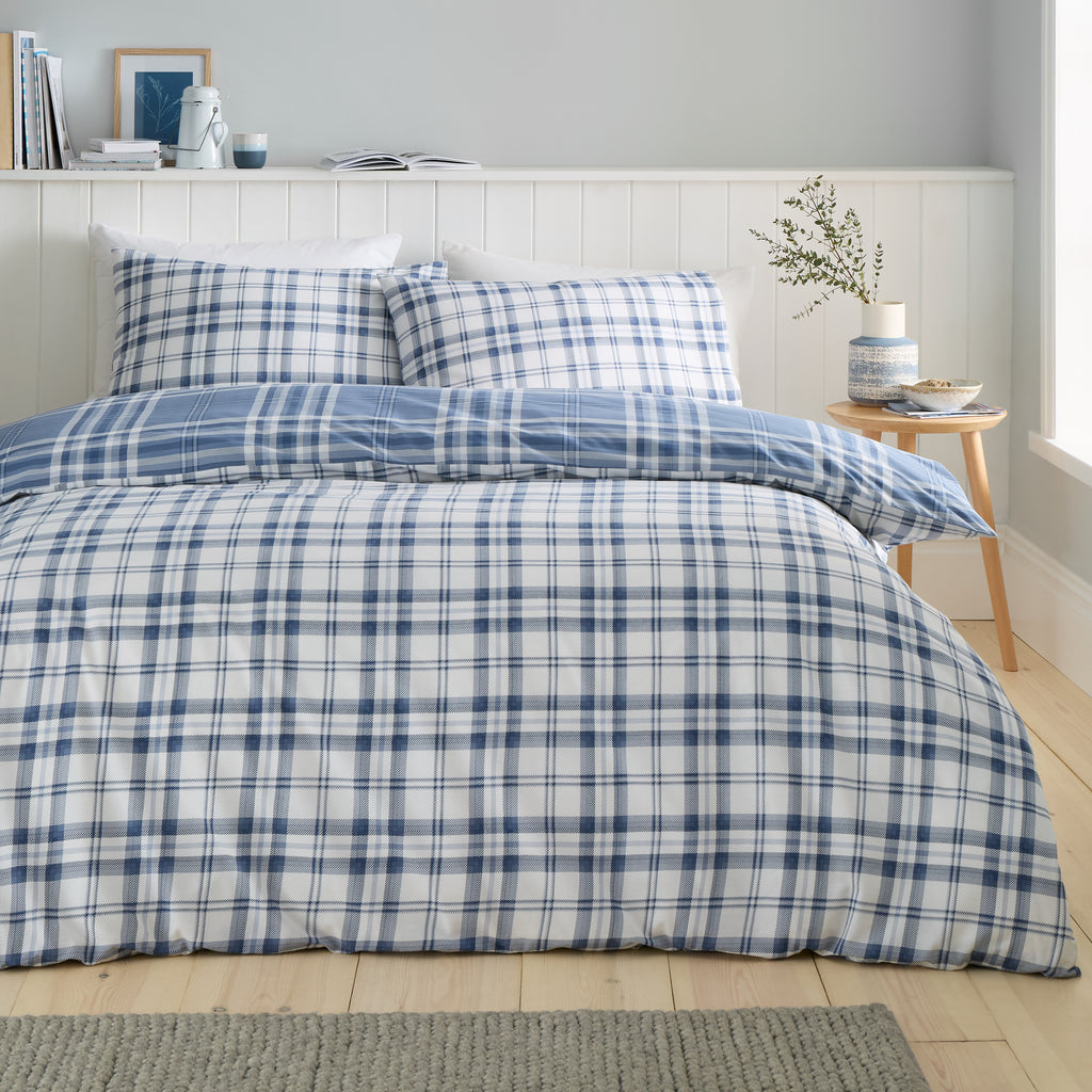 Catherine Lansfield Kelso Check Duvet Set