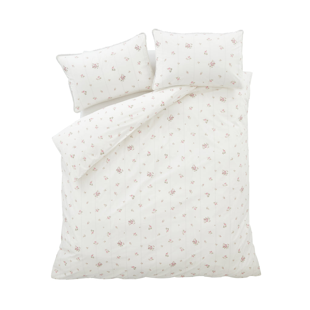 Bianca Vintage Rosebud Lace Cream Duvet Set