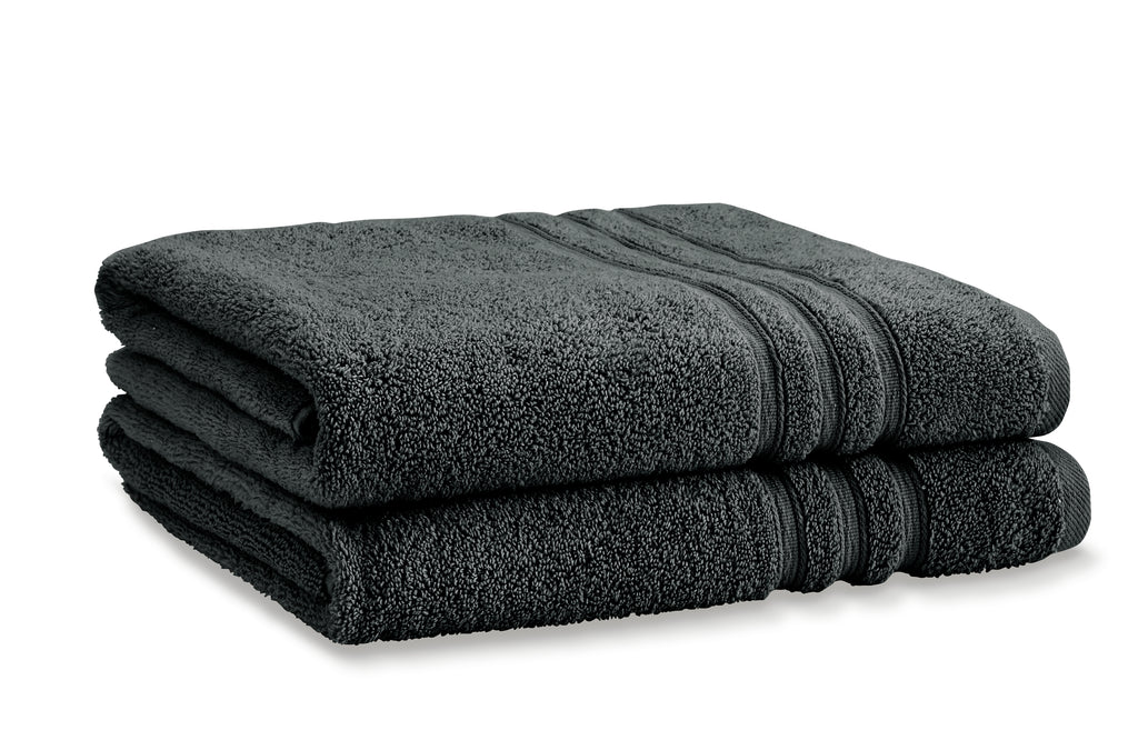 Catherine Lansfield Zero Twist 100% Cotton 450gsm Charcoal Towels