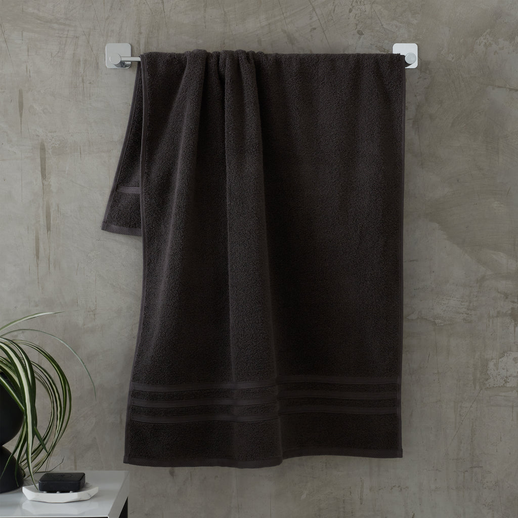 Catherine Lansfield Zero Twist 100% Cotton 450gsm Charcoal Towels