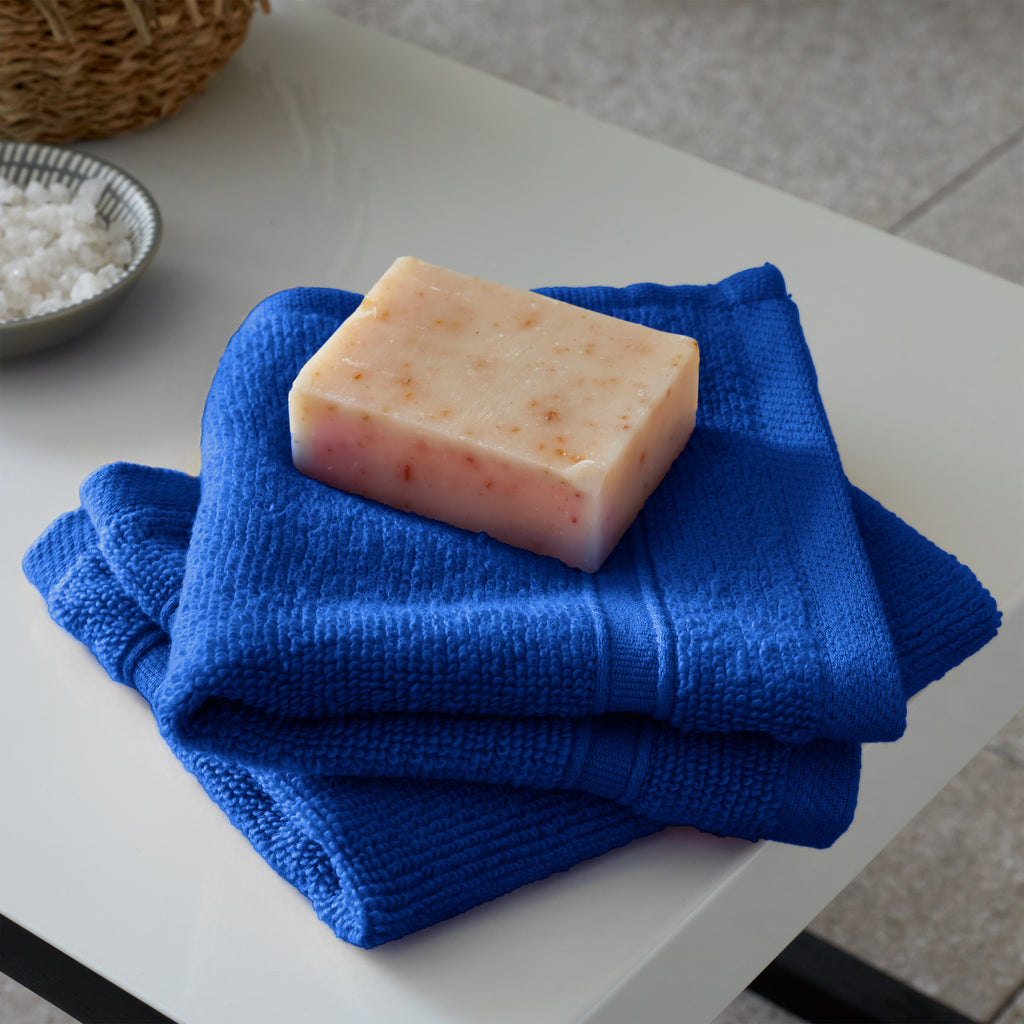 Catherine Lansfield Zero Twist 100% Cotton 450gsm Cobalt Blue Towels