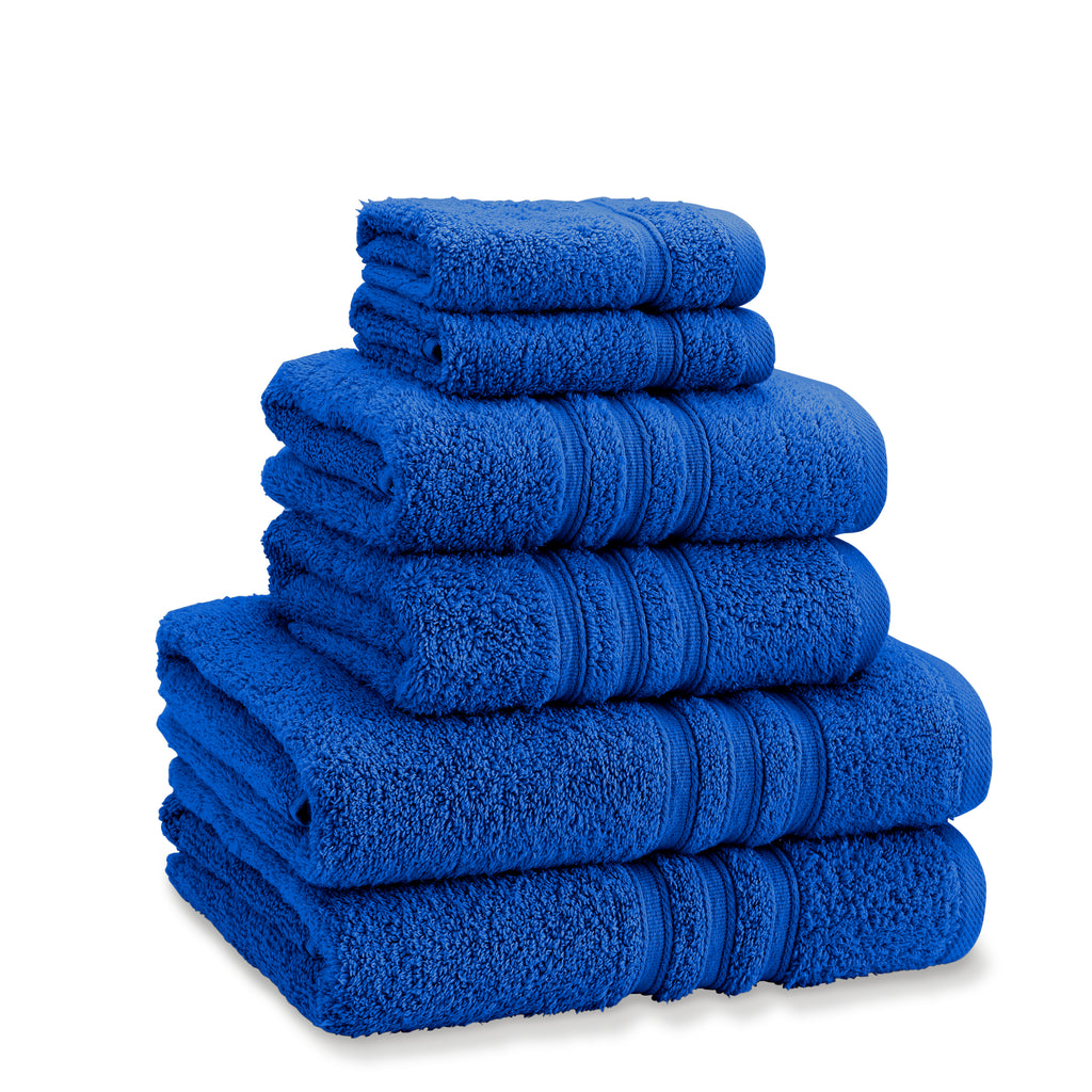 Catherine Lansfield Zero Twist 100% Cotton 450gsm Cobalt Blue Towels