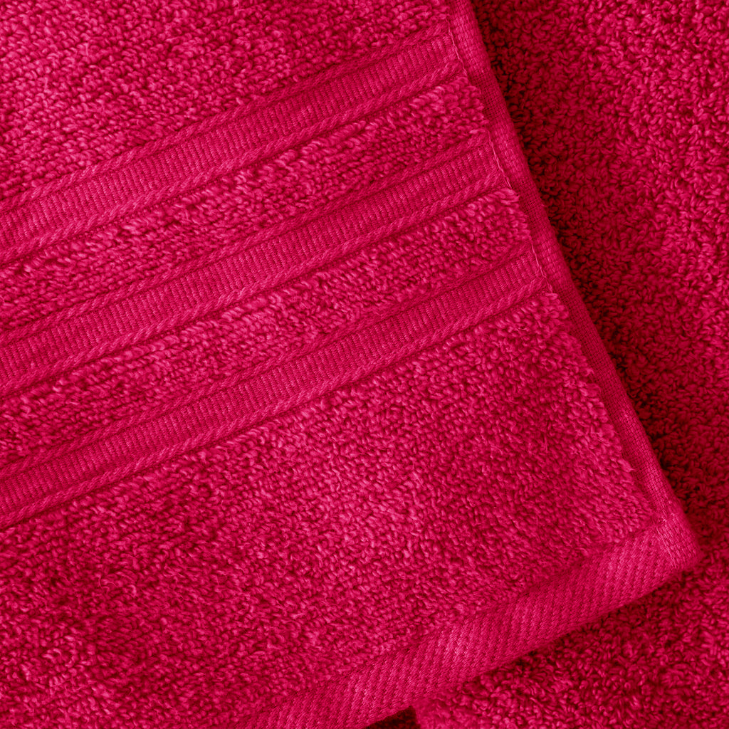 Catherine Lansfield Zero Twist 100% Cotton 450gsm Hot Pink Towels