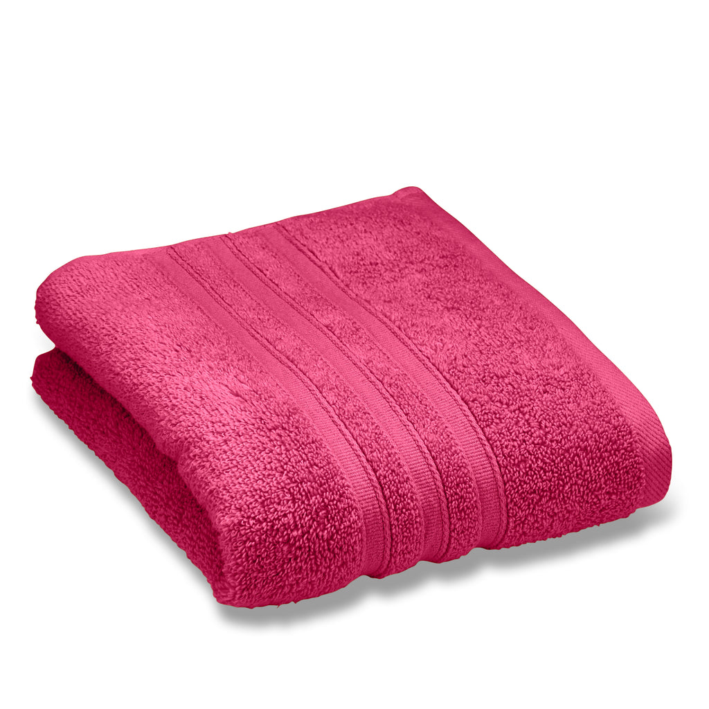 Catherine Lansfield Zero Twist 100% Cotton 450gsm Hot Pink Towels