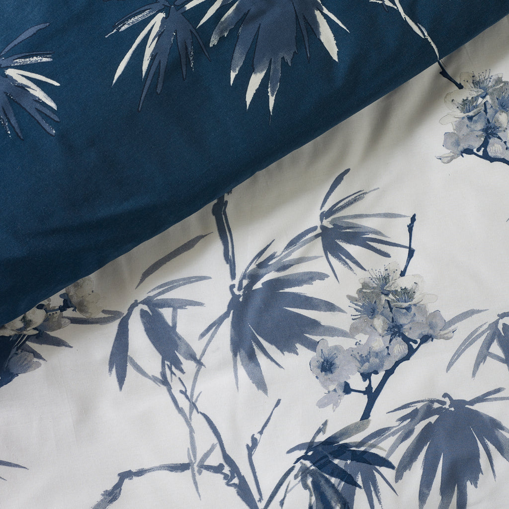 Catherine Lansfield Kyoto Floral Blue Duvet Set