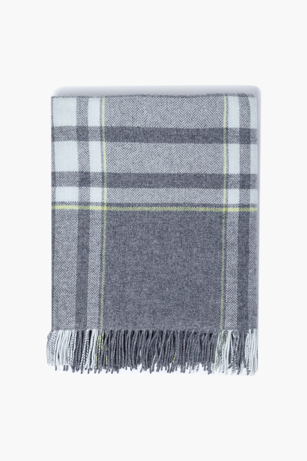 Foxford 4398/A1 Lambswool Liath Grey 140cm x 180cm Throw
