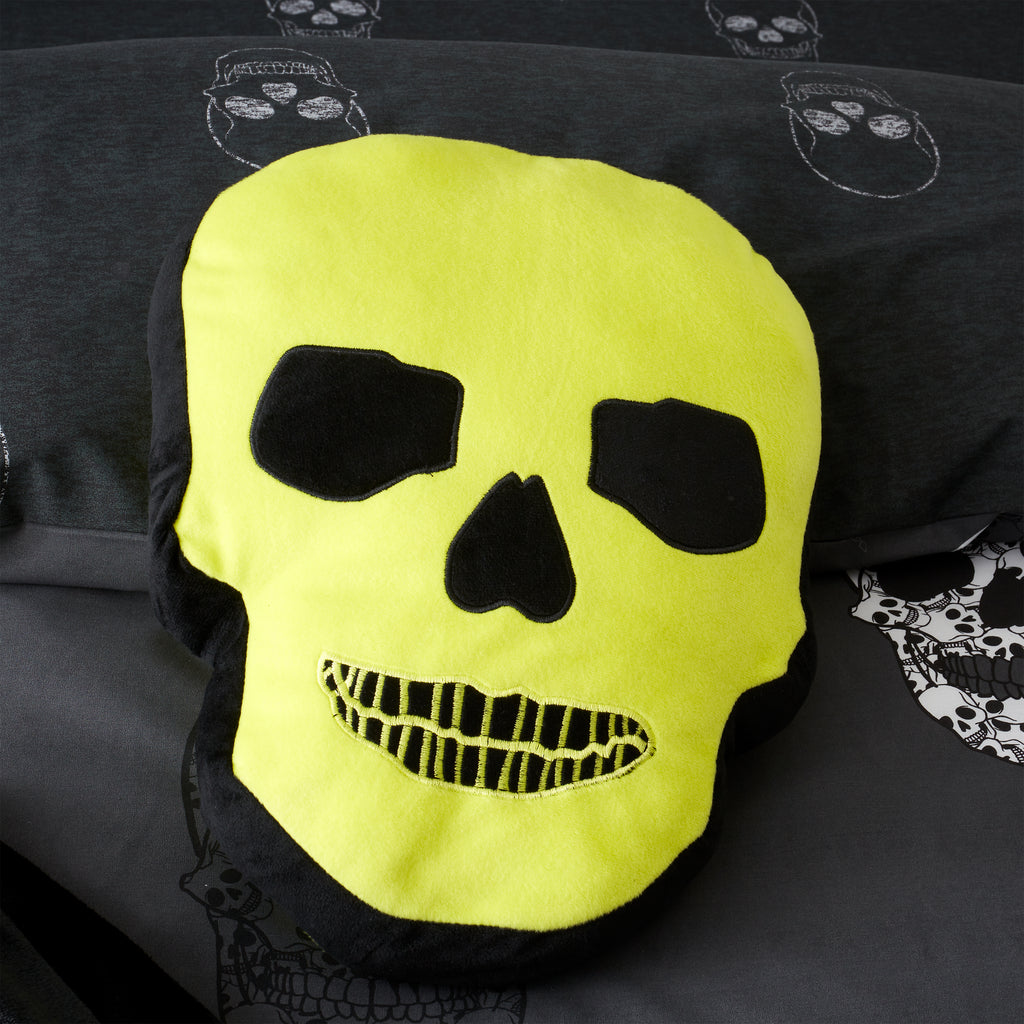 Catherine Lansfield Kids Skulls 3D Cushion
