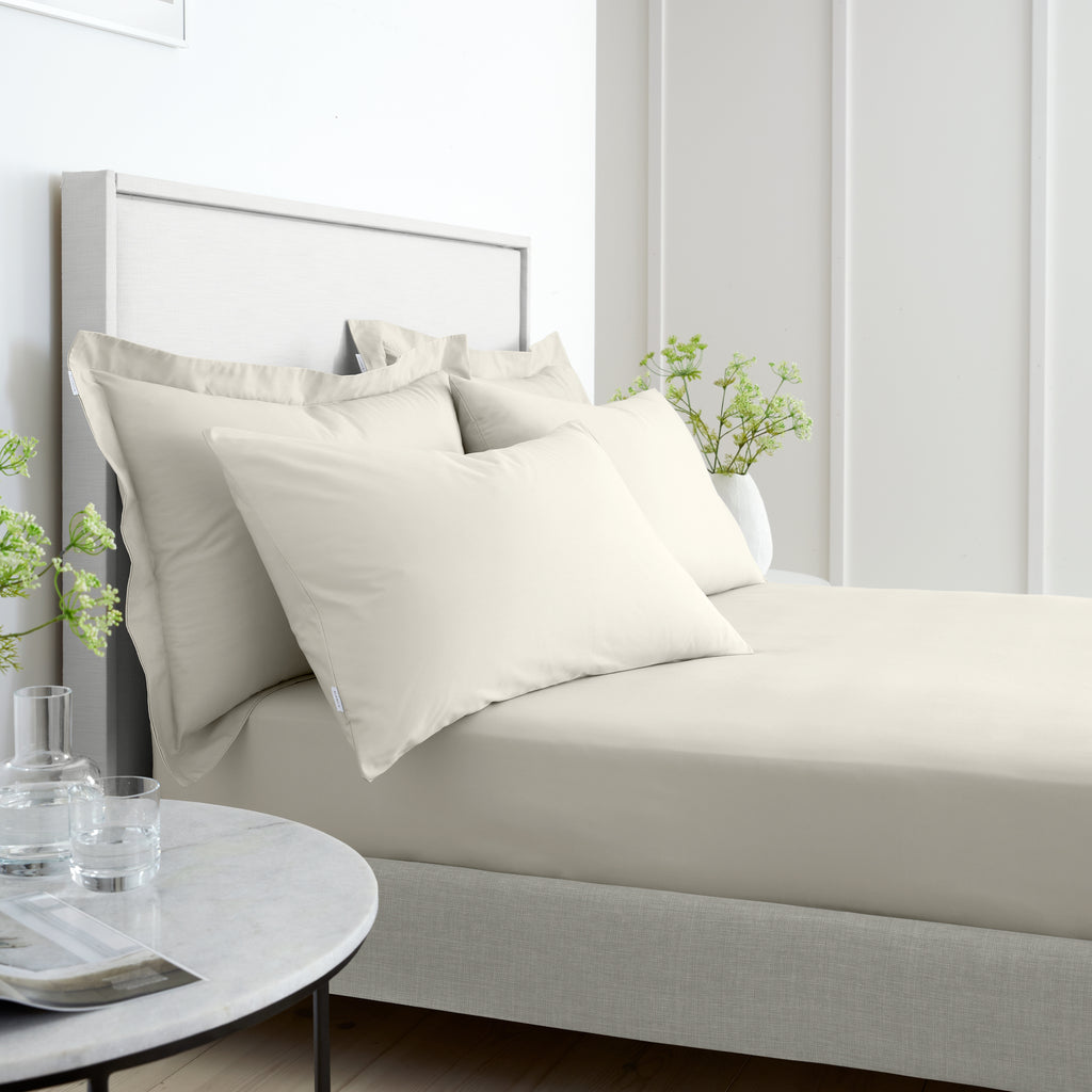 Bianca 200 Thread Count 100% Cotton Percale Natural Sheets