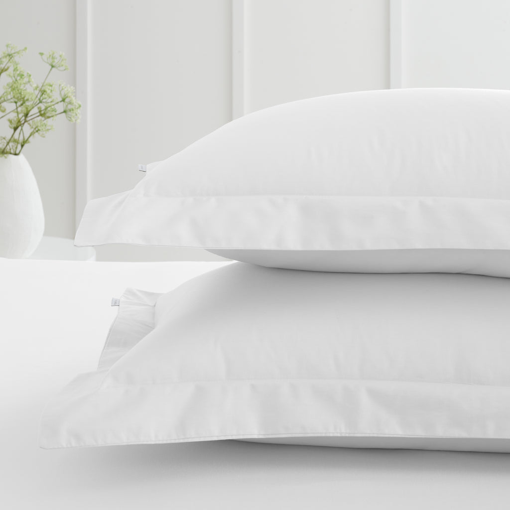 Bianca 200 Thread Count 100% Cotton Percale White Sheets