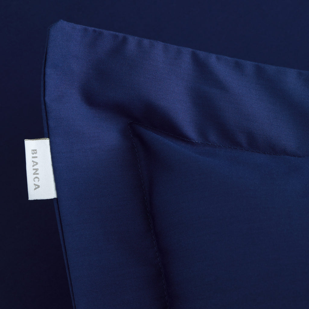 Bianca 200 Thread Count 100% Cotton Percale Navy Sheets