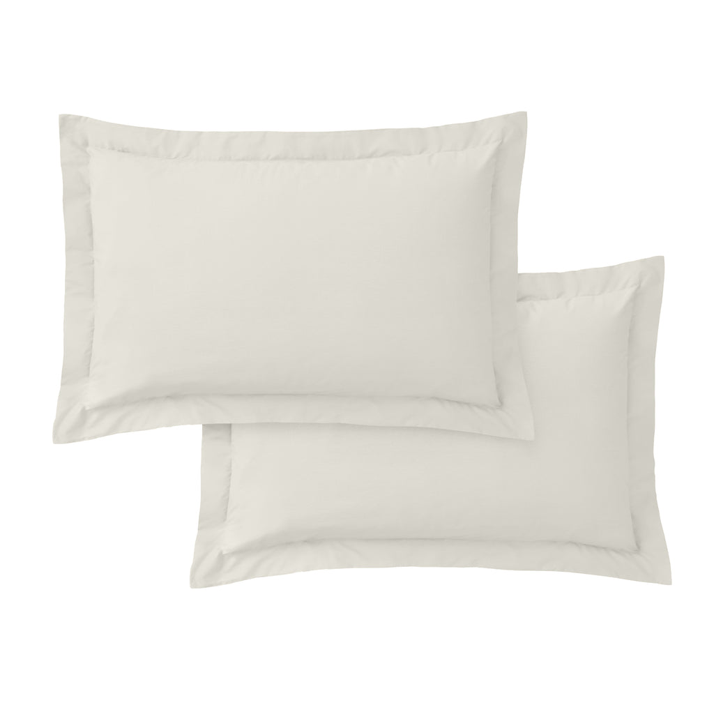 Bianca 200 Thread Count 100% Cotton Percale Cream Sheets