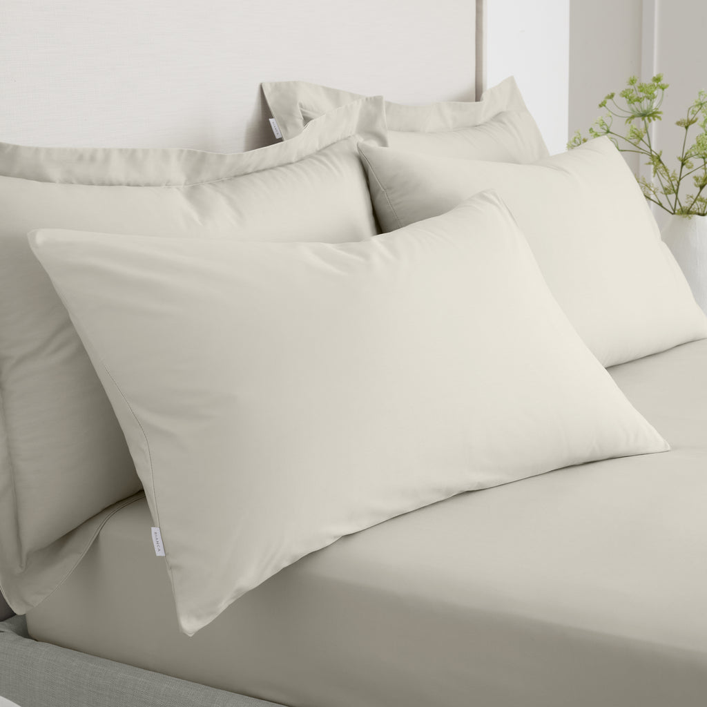 Bianca 200 Thread Count 100% Cotton Percale Natural Sheets