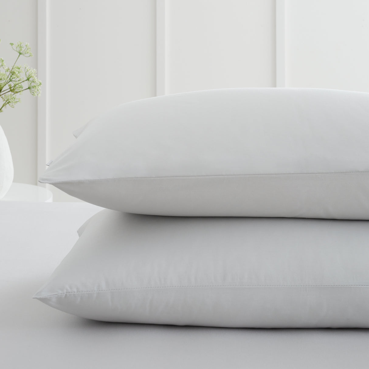Bianca 200 Thread Count 100% Cotton Percale Grey Sheets