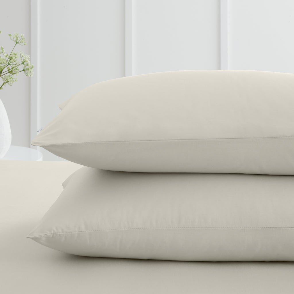 Bianca 200 Thread Count 100% Cotton Percale Natural Sheets