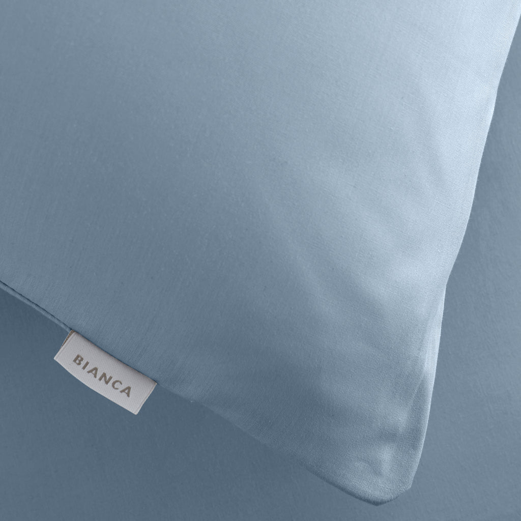 Bianca 200 Thread Count 100% Cotton Percale Blue Sheets