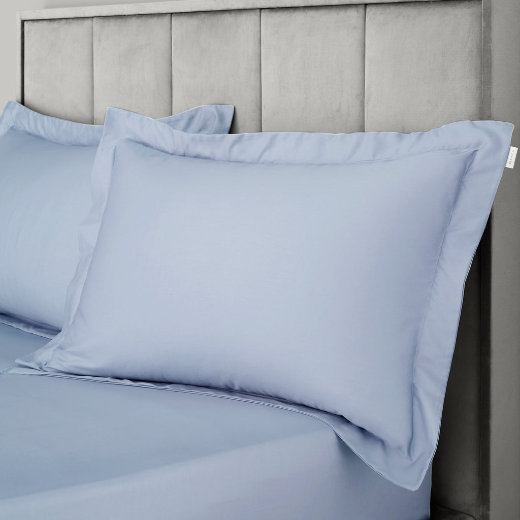 Bianca 400 Thread Count 100% Pure Cotton Sateen Blue Sheets