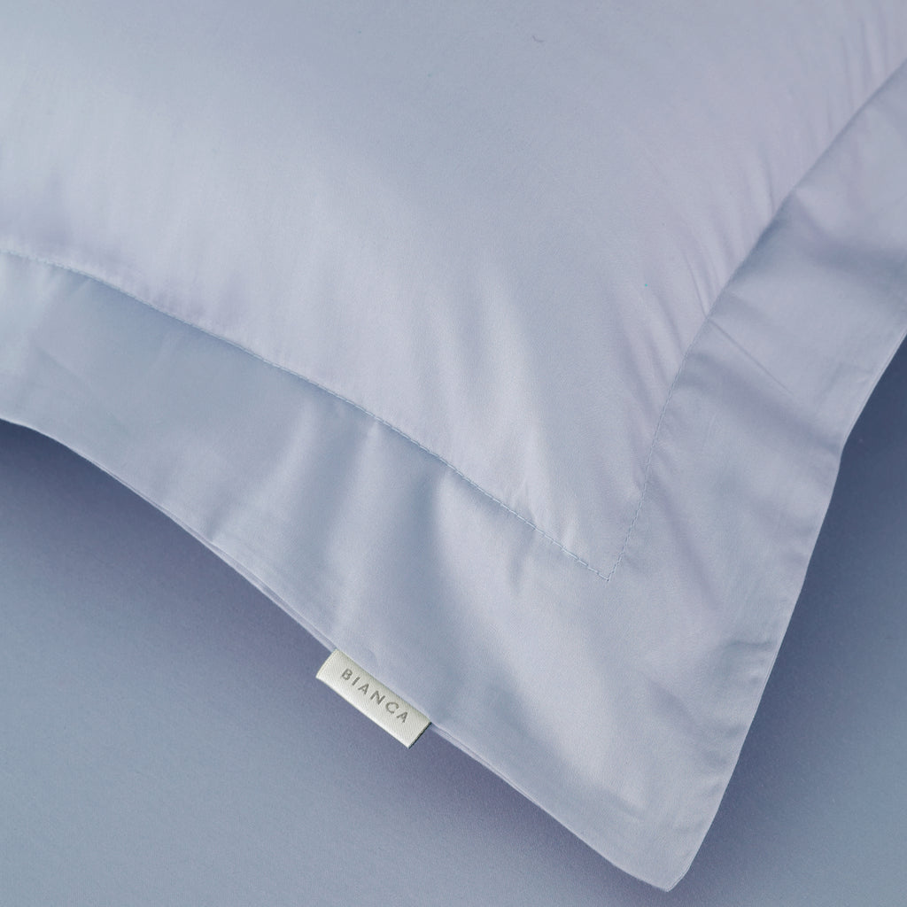 Bianca 400 Thread Count 100% Pure Cotton Sateen Blue Sheets