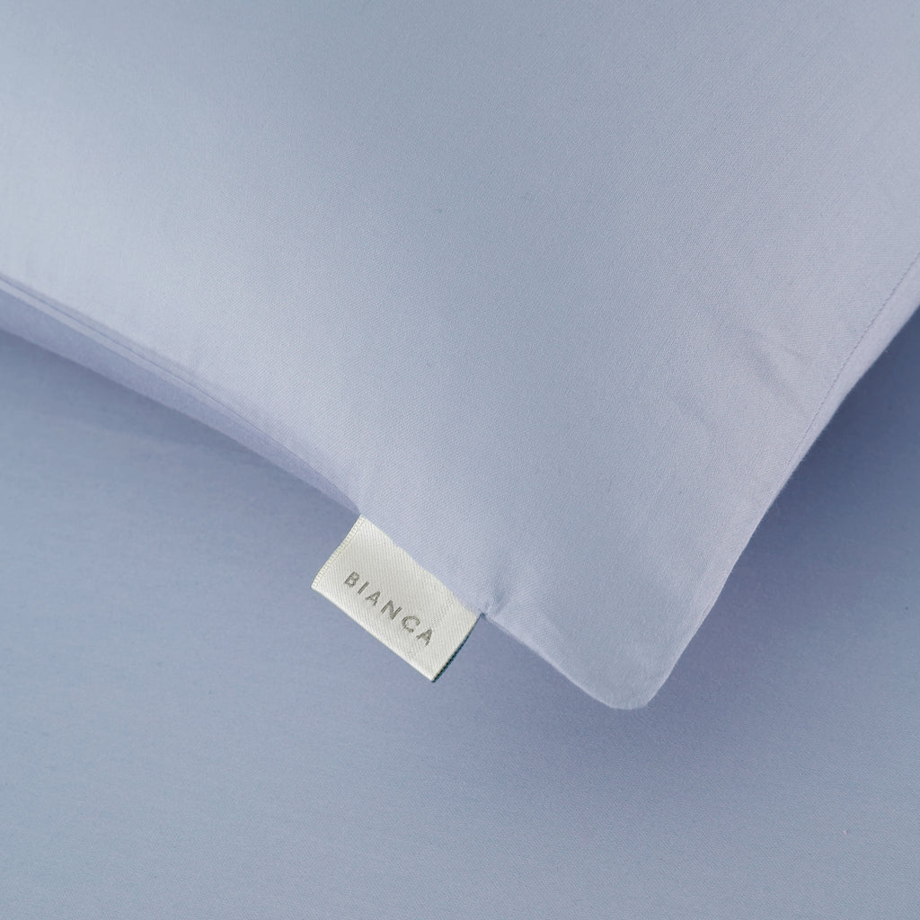 Bianca 400 Thread Count 100% Pure Cotton Sateen Blue Sheets