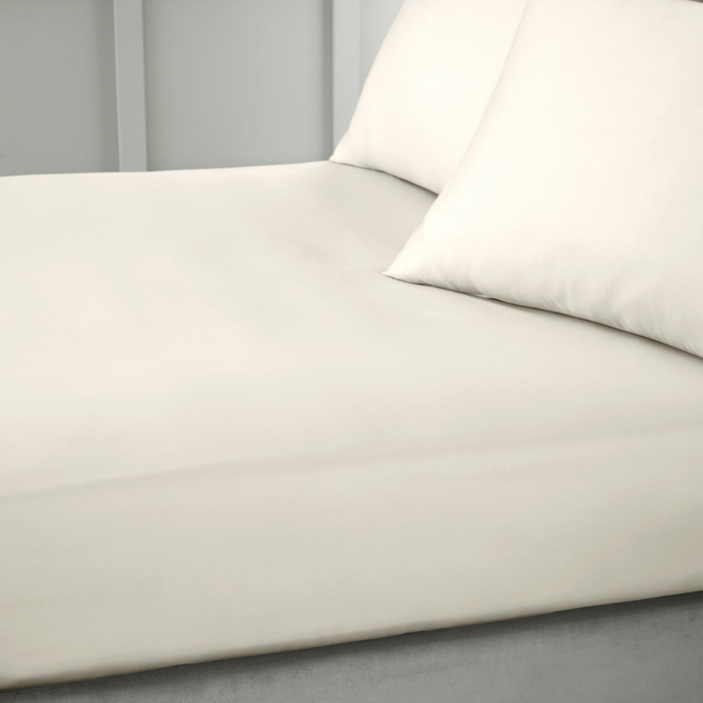Bianca 400 Thread Count 100% Pure Cotton Sateen Oyster Sheets