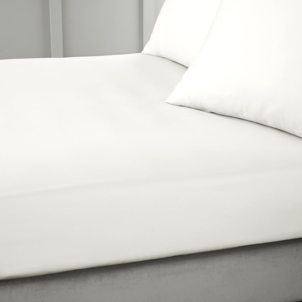 Bianca 400 Thread Count 100% Pure Cotton Sateen Cream Sheets
