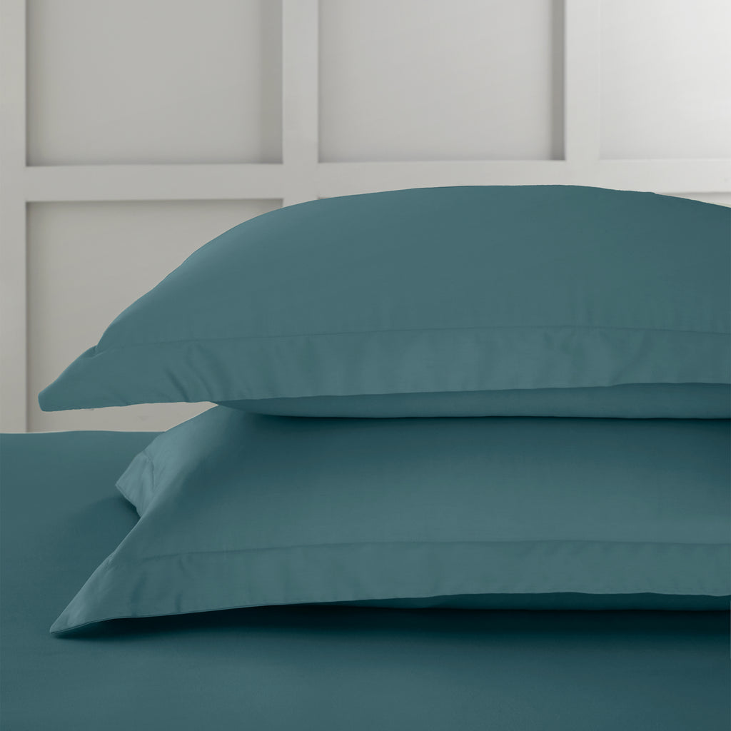 Bianca 400 Thread Count 100% Pure Cotton Sateen Teal Sheets