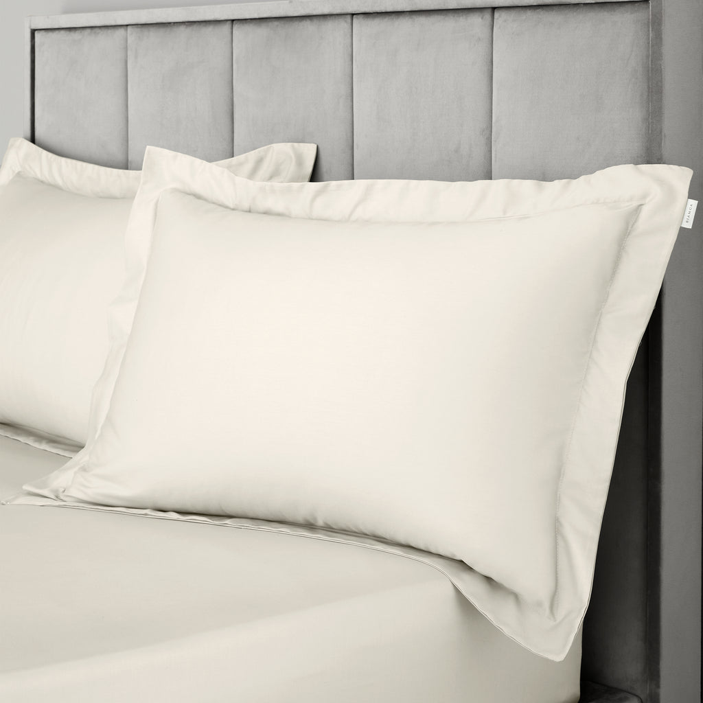 Bianca 400 Thread Count 100% Pure Cotton Sateen Oyster Sheets