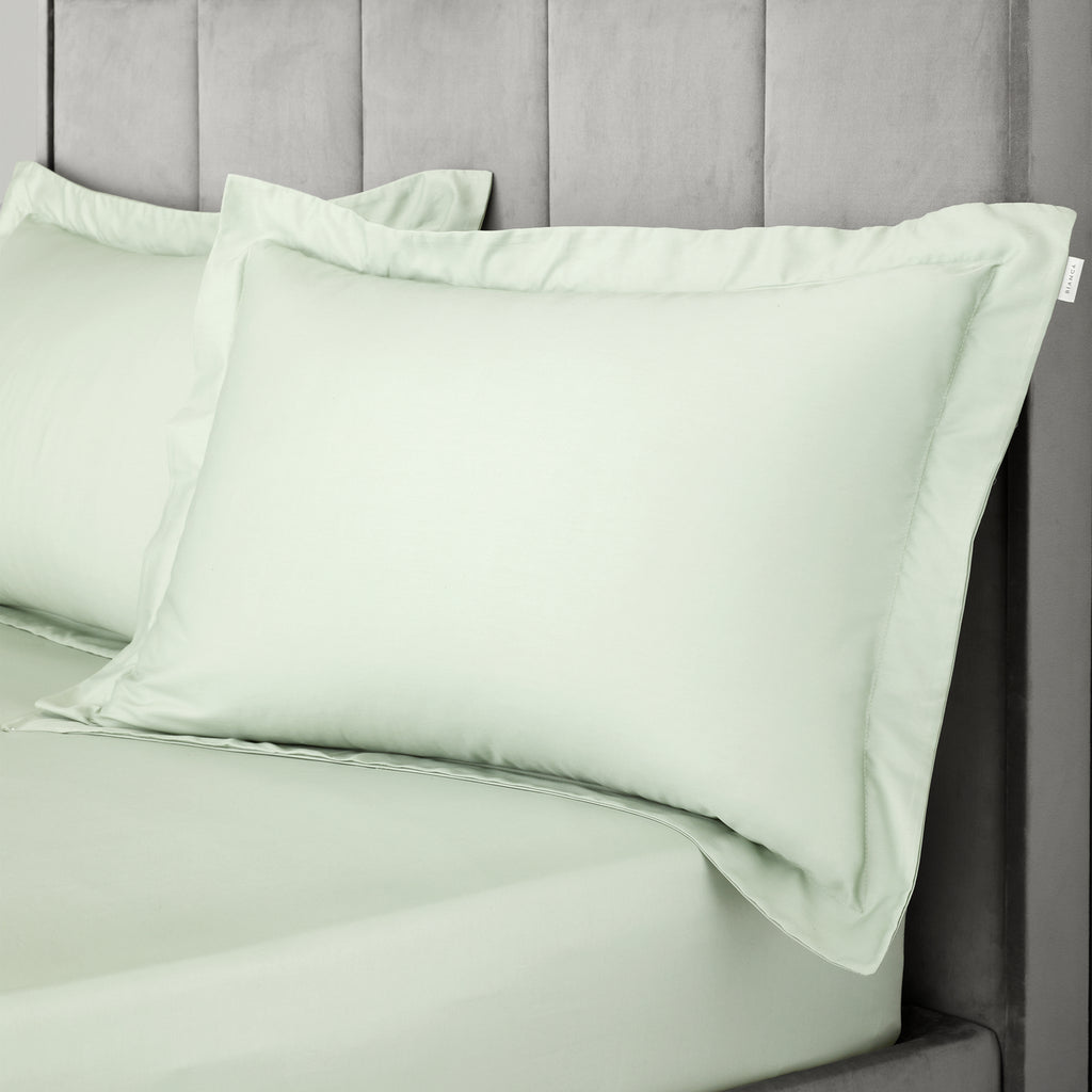 Bianca 400 Thread Count 100% Pure Cotton Sateen Green Sheets
