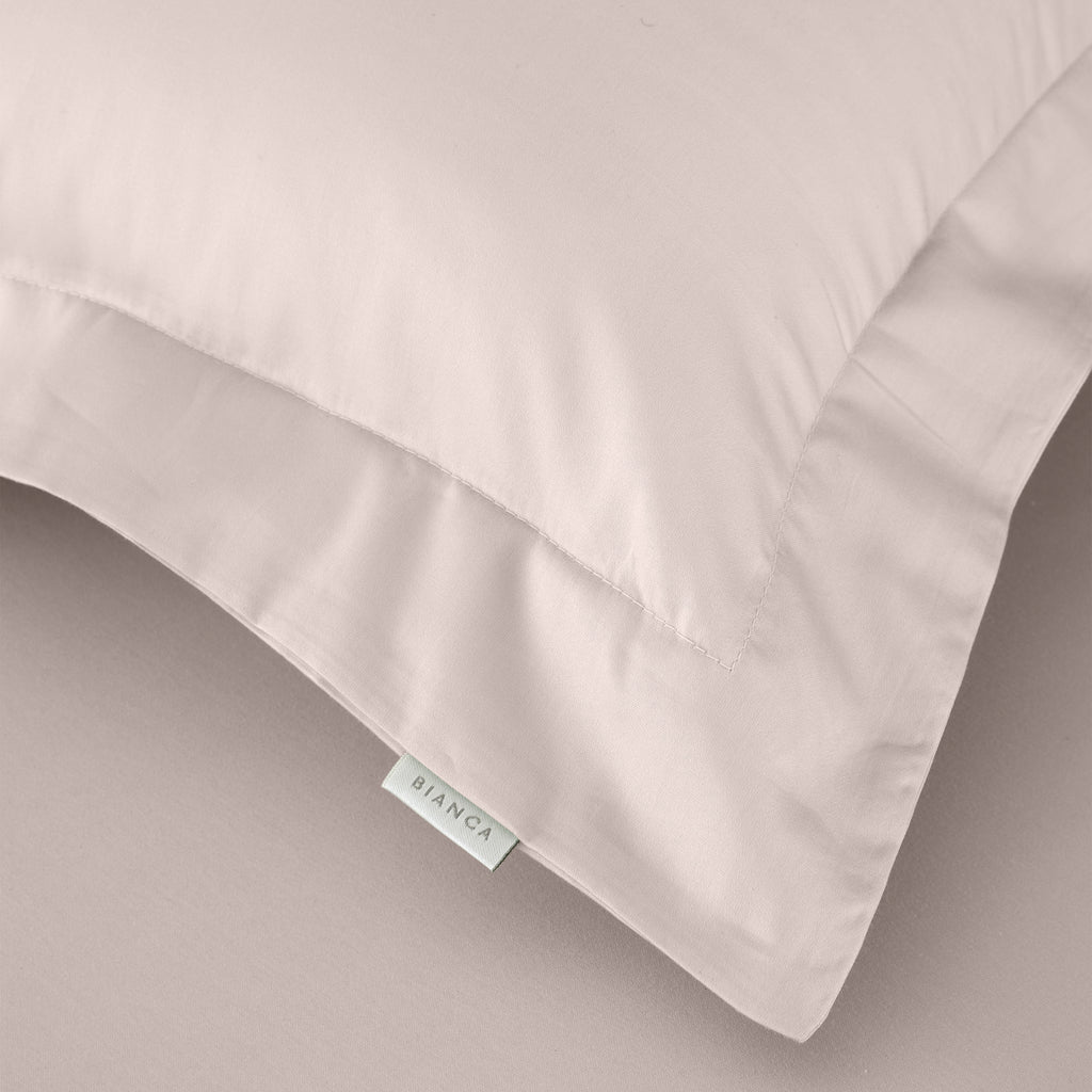 Bianca 400 Thread Count 100% Pure Cotton Sateen Blush Sheets