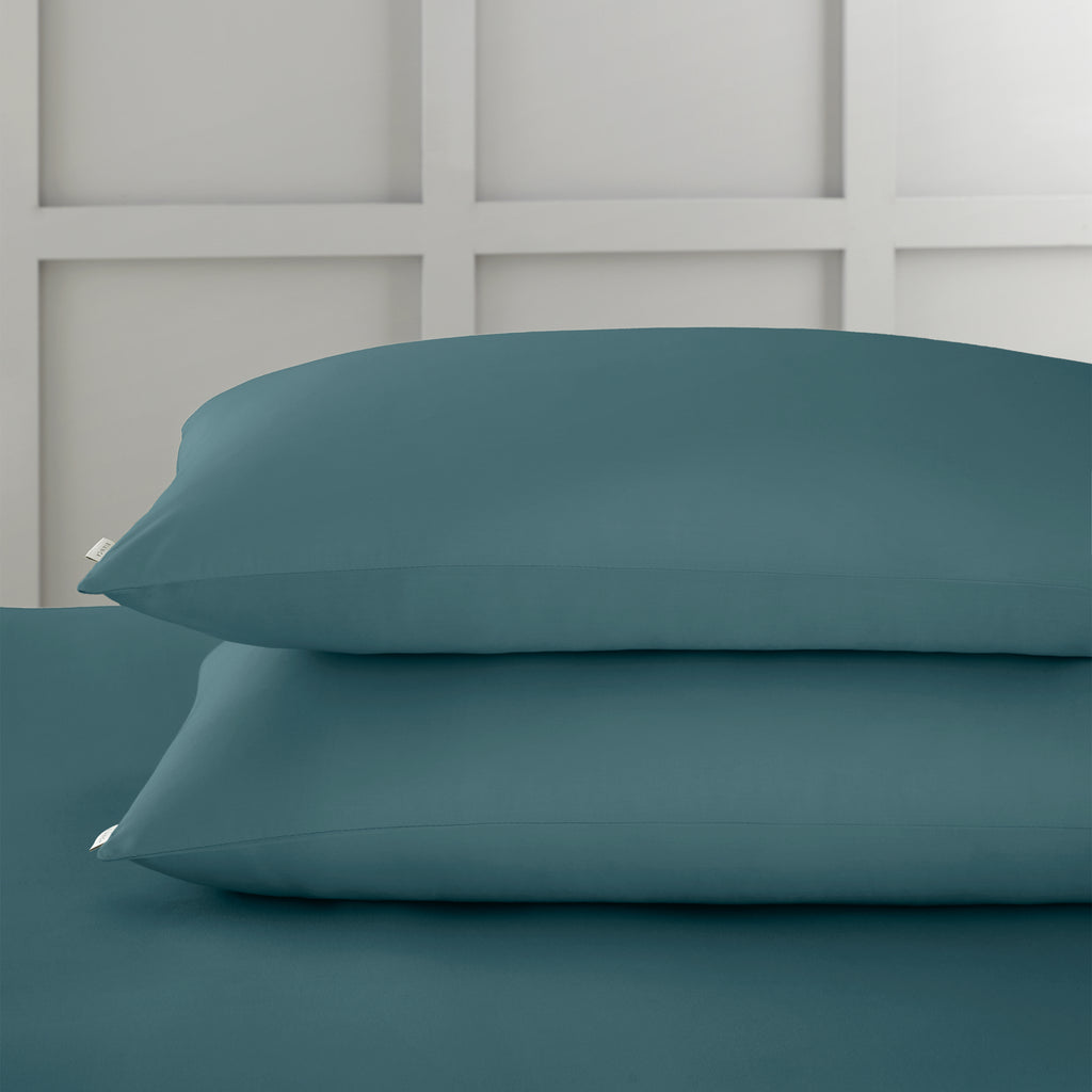 Bianca 400 Thread Count 100% Pure Cotton Sateen Teal Sheets