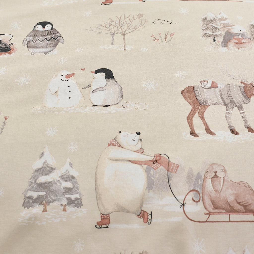 Catherine Lansfield Winter Friends Natural Duvet Set