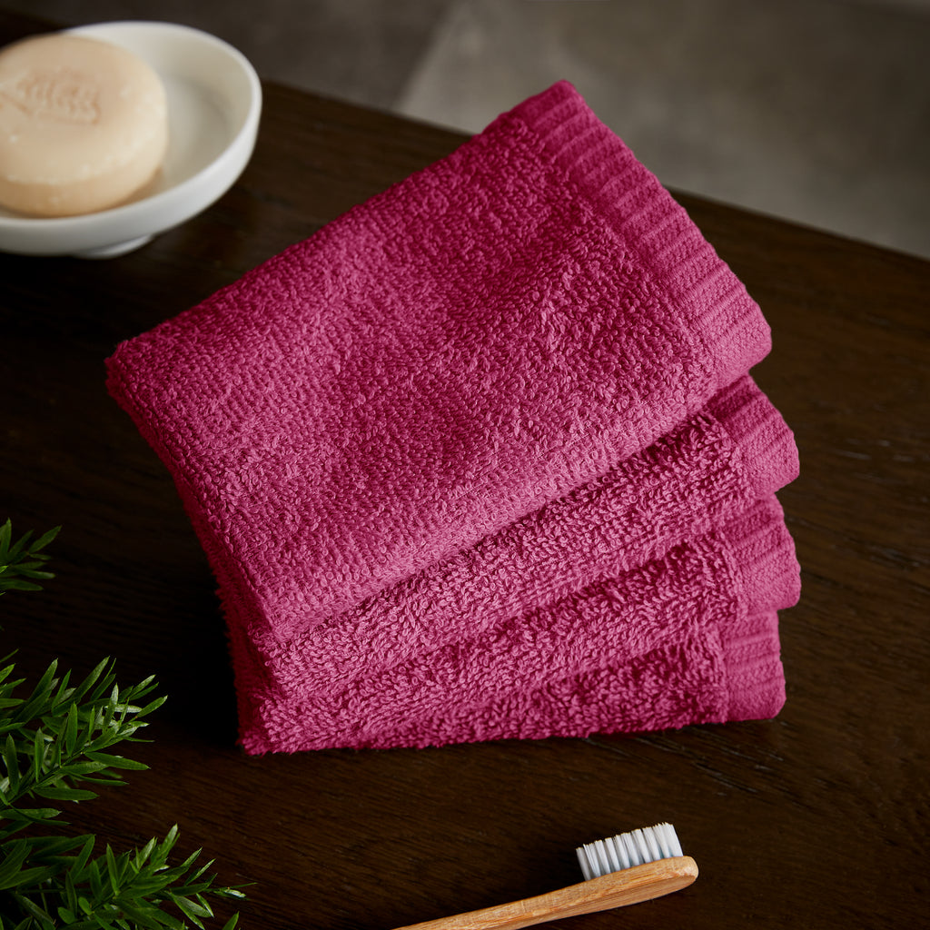 Catherine Lansfield Quick Dry 100% Cotton Hot Pink 400gsm Towels