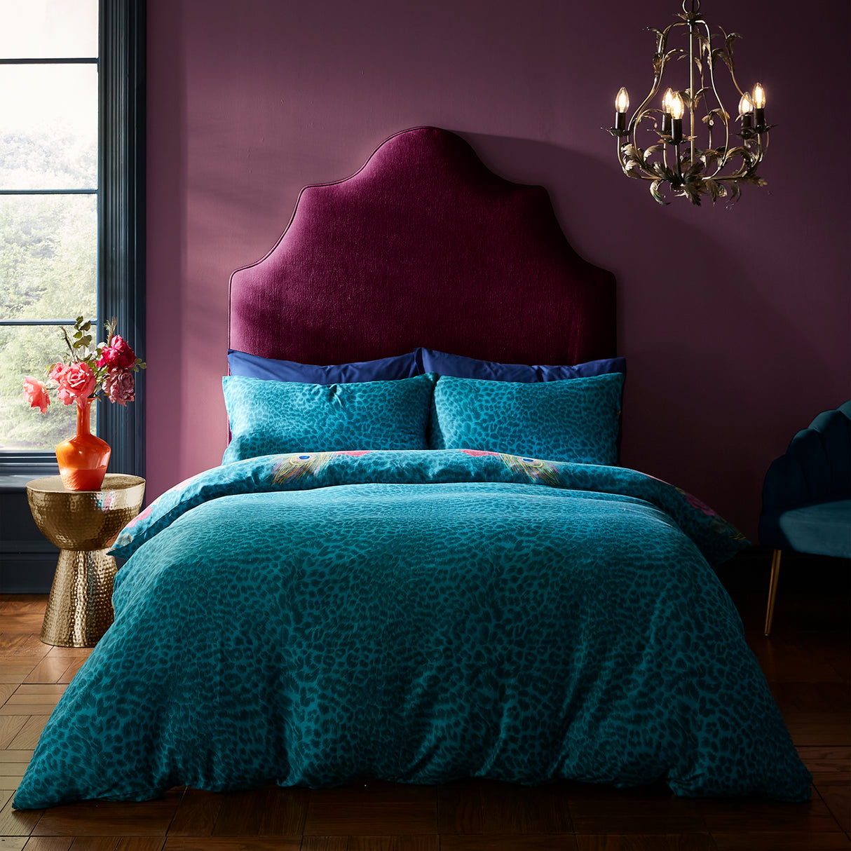 Matthew Williamson Xanadu Teal Duvet Set
