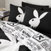 Playboy Classic Bunny Black/White Duvet Set