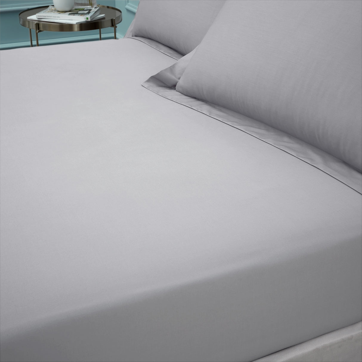 Bianca 180 Thread Count 100% Egyptian Cotton Silver Sheets