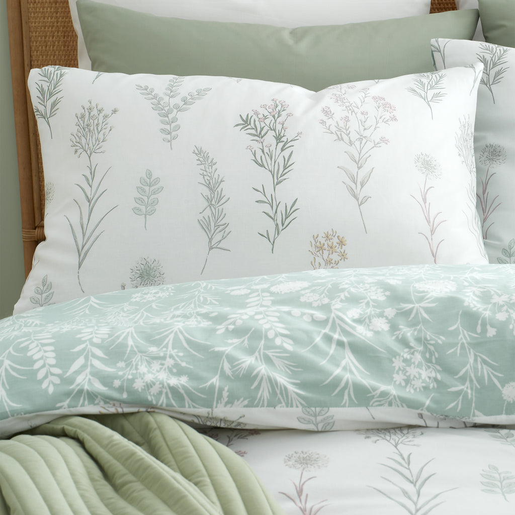 Bianca Wild Flowers Green Duvet Set