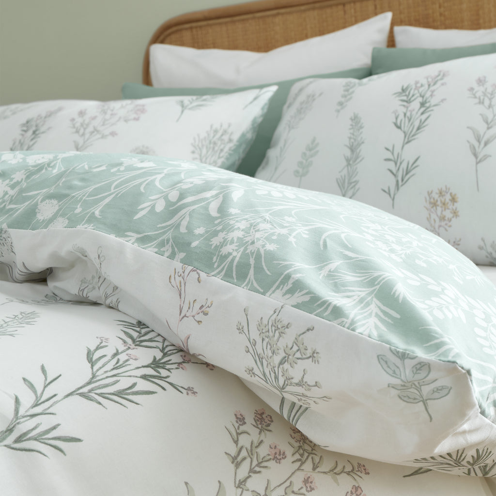 Bianca Wild Flowers Green Duvet Set