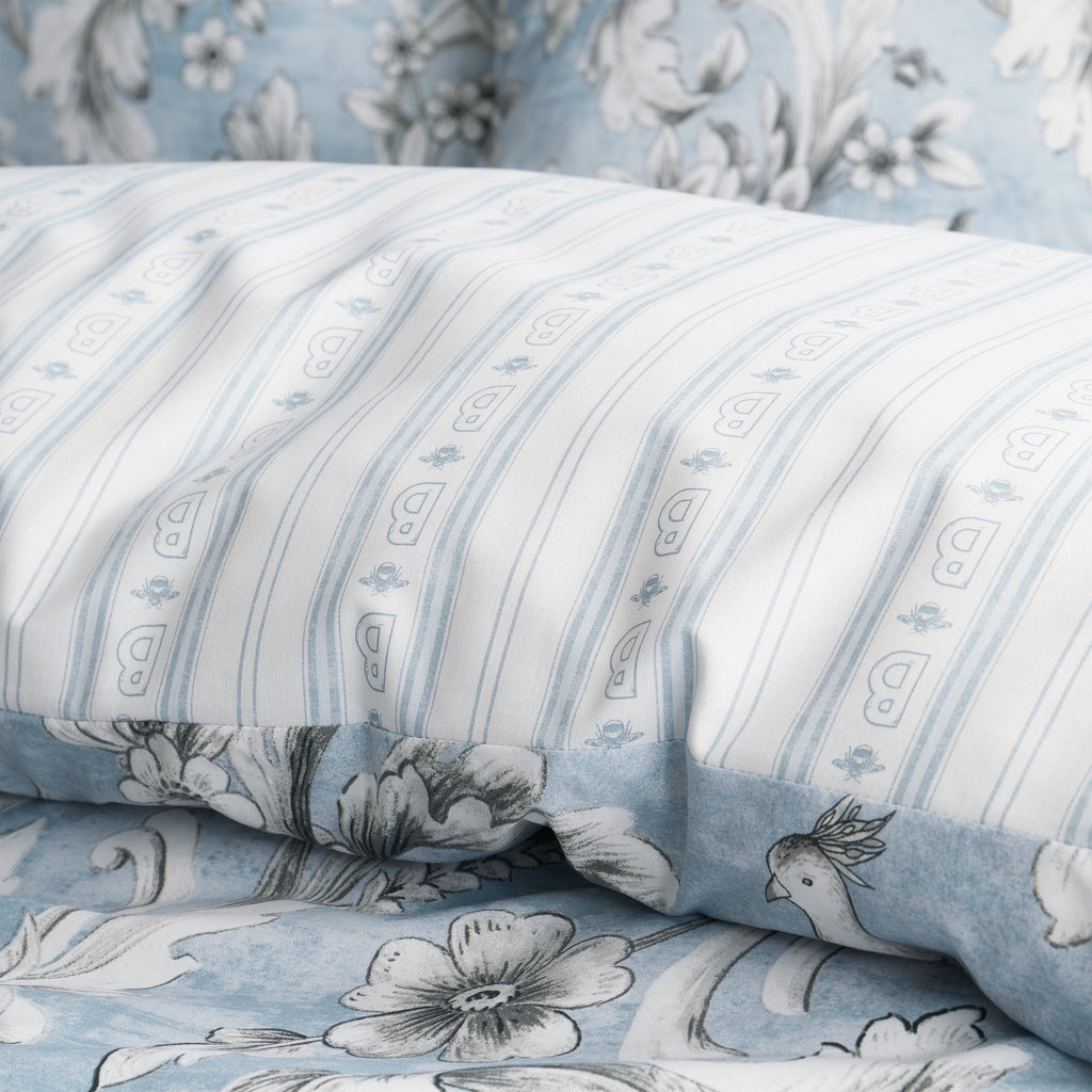 Bridgerton Regal Floral Blue Duvet Set