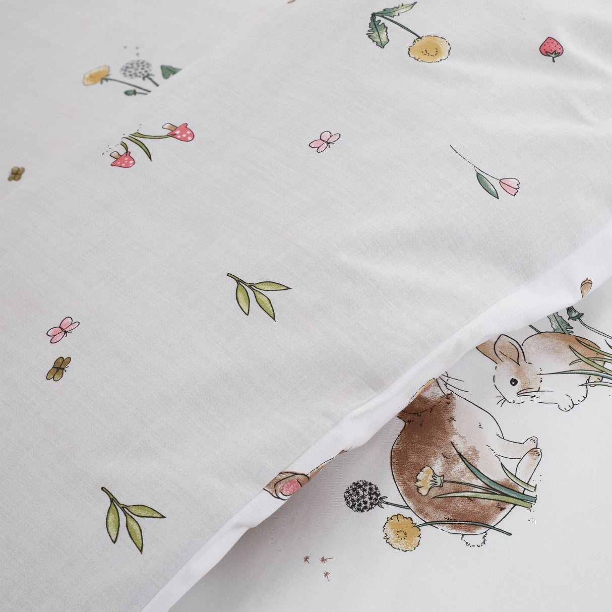 Bianca Kids Bunny Rabbit Friends White/Natural Duvet Set