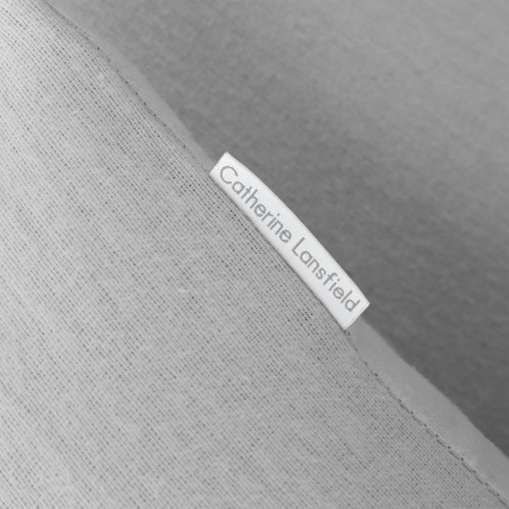 Catherine Lansfield 100% Cotton Brushed Cotton 165gsm Grey Sheets