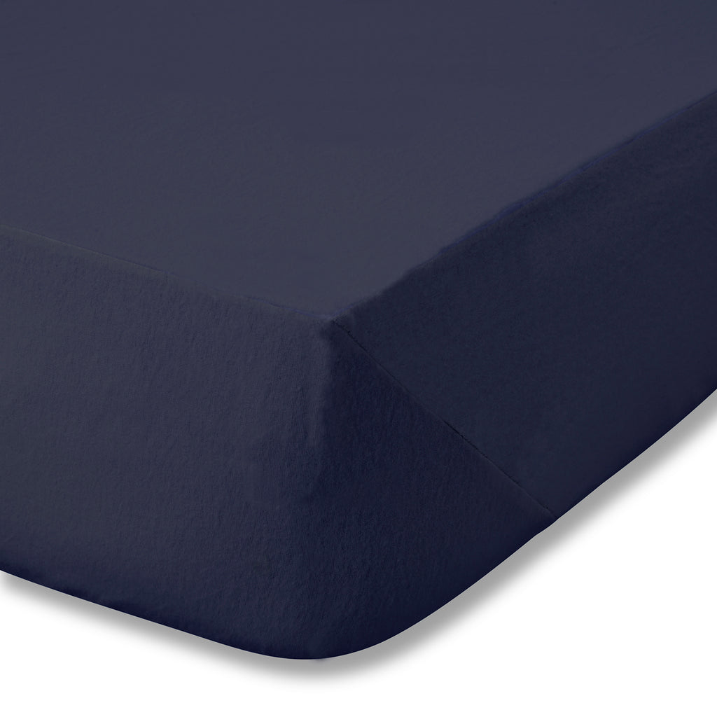 Catherine Lansfield 100% Cotton Brushed Cotton 165gsm Navy Sheets