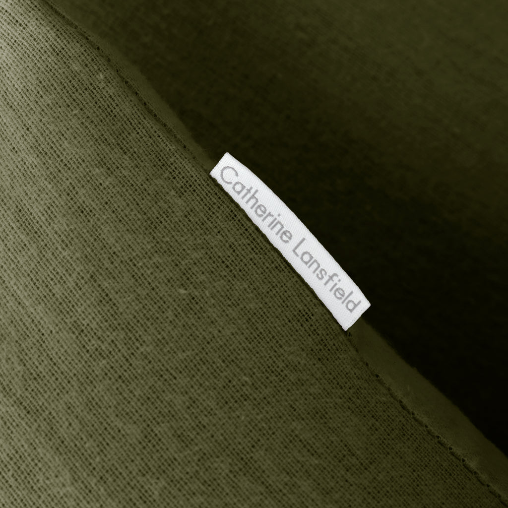 Catherine Lansfield 100% Cotton Brushed Cotton 165gsm Green Sheets