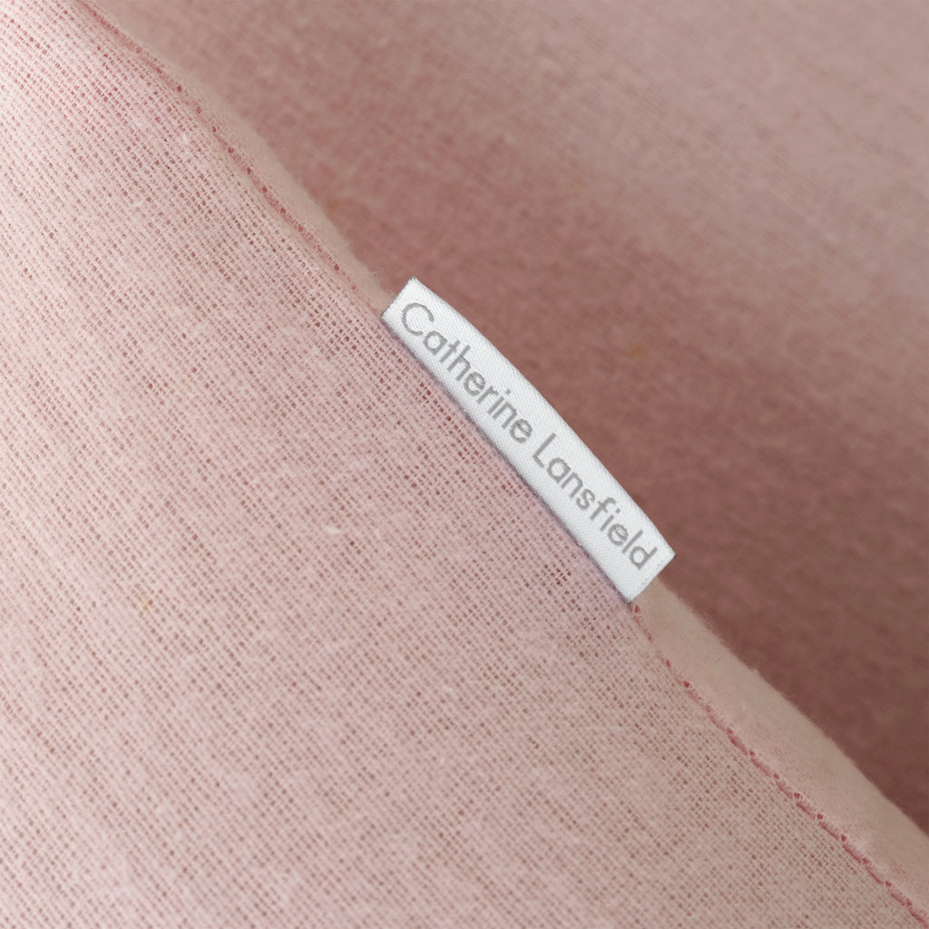 Catherine Lansfield 100% Cotton Brushed Cotton 165gsm Pink Sheets