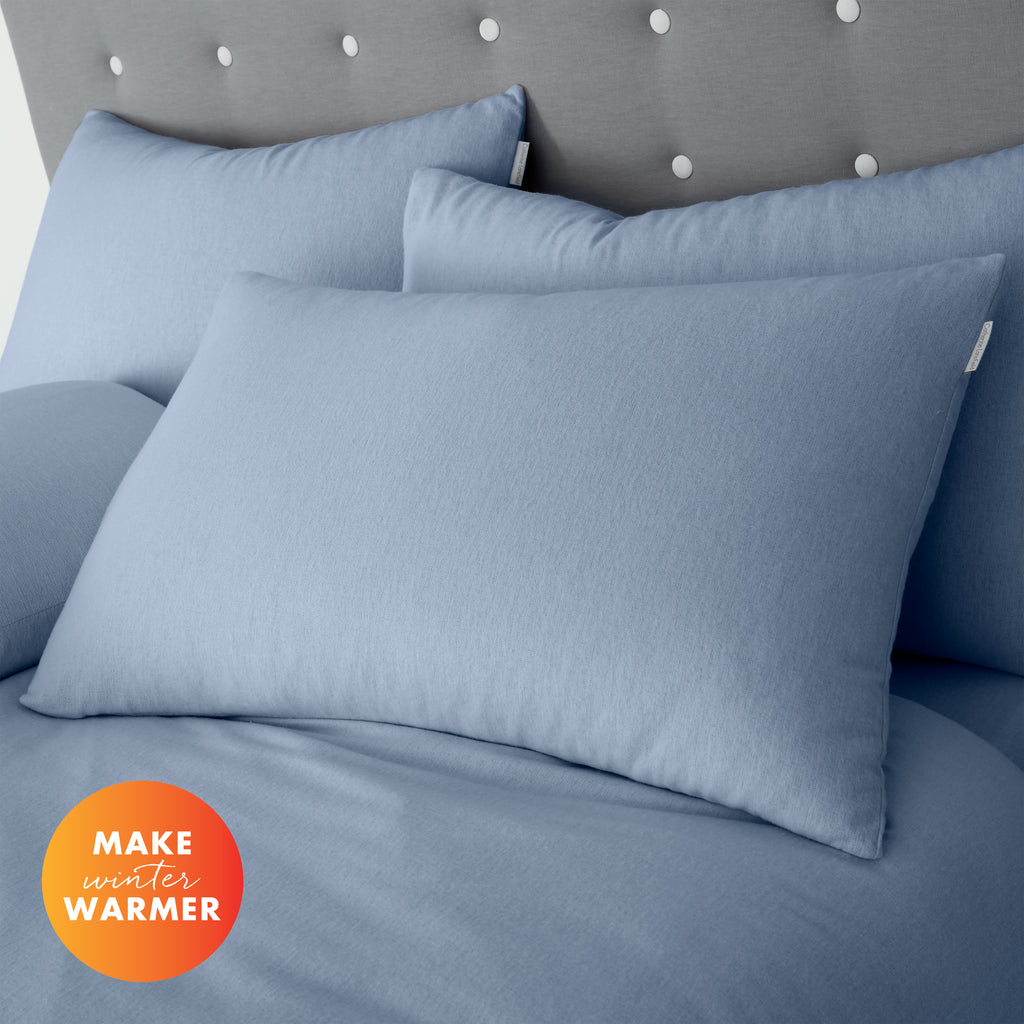 Catherine Lansfield 100% Cotton Brushed Cotton 165gsm Lansfield Blue Sheets